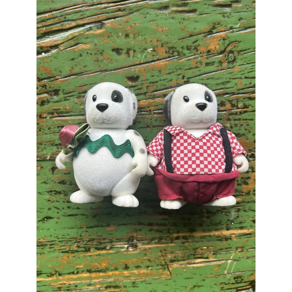 Lil Woodzeez Woofwinkle Dalmatian Dog Family Lot Of 2